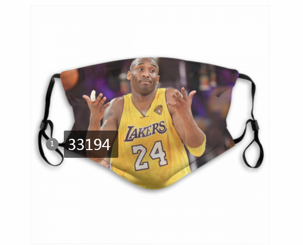 2021 NBA Los Angeles Lakers 24 kobe bryant 33194 Dust mask with filter